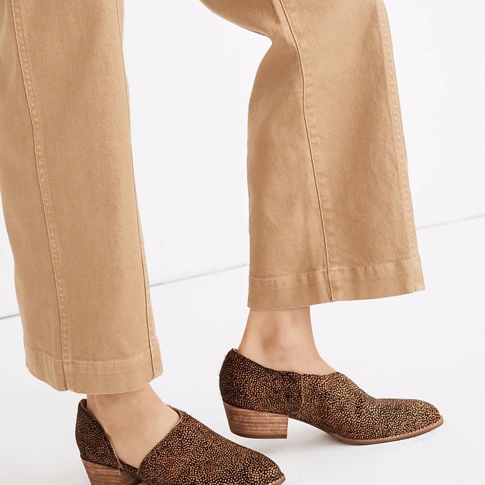 Madewell Lucie Shoe in Spotted Calf Hair - Loafer Size 10